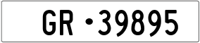 Trailer License Plate